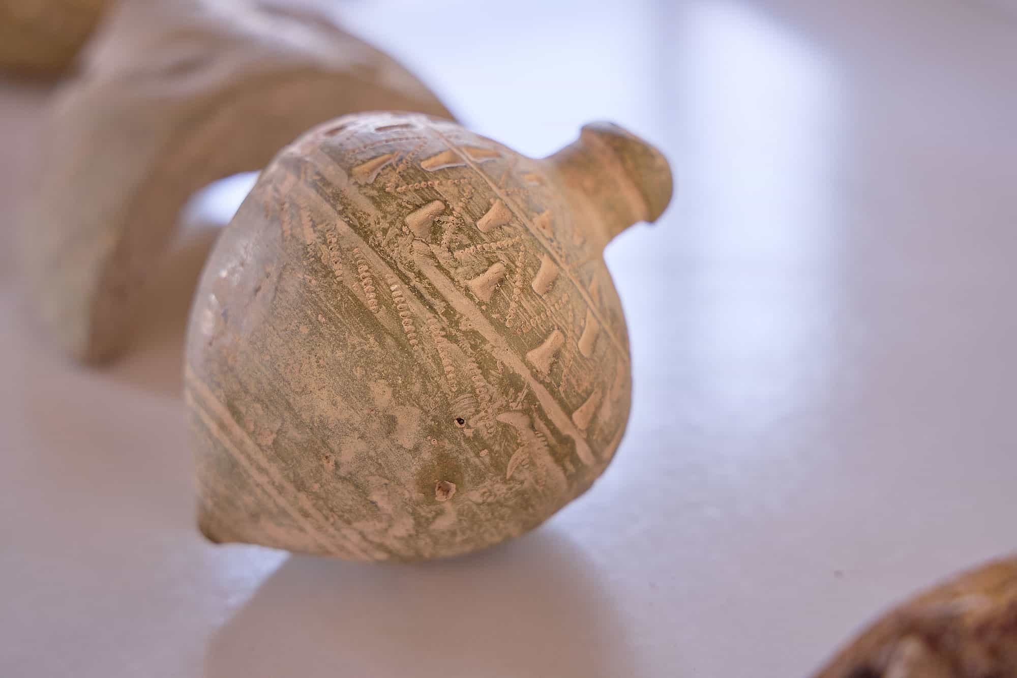 Ancient ceramics at Aksikent Archeological Site in Namangan Region, Fergana Valley