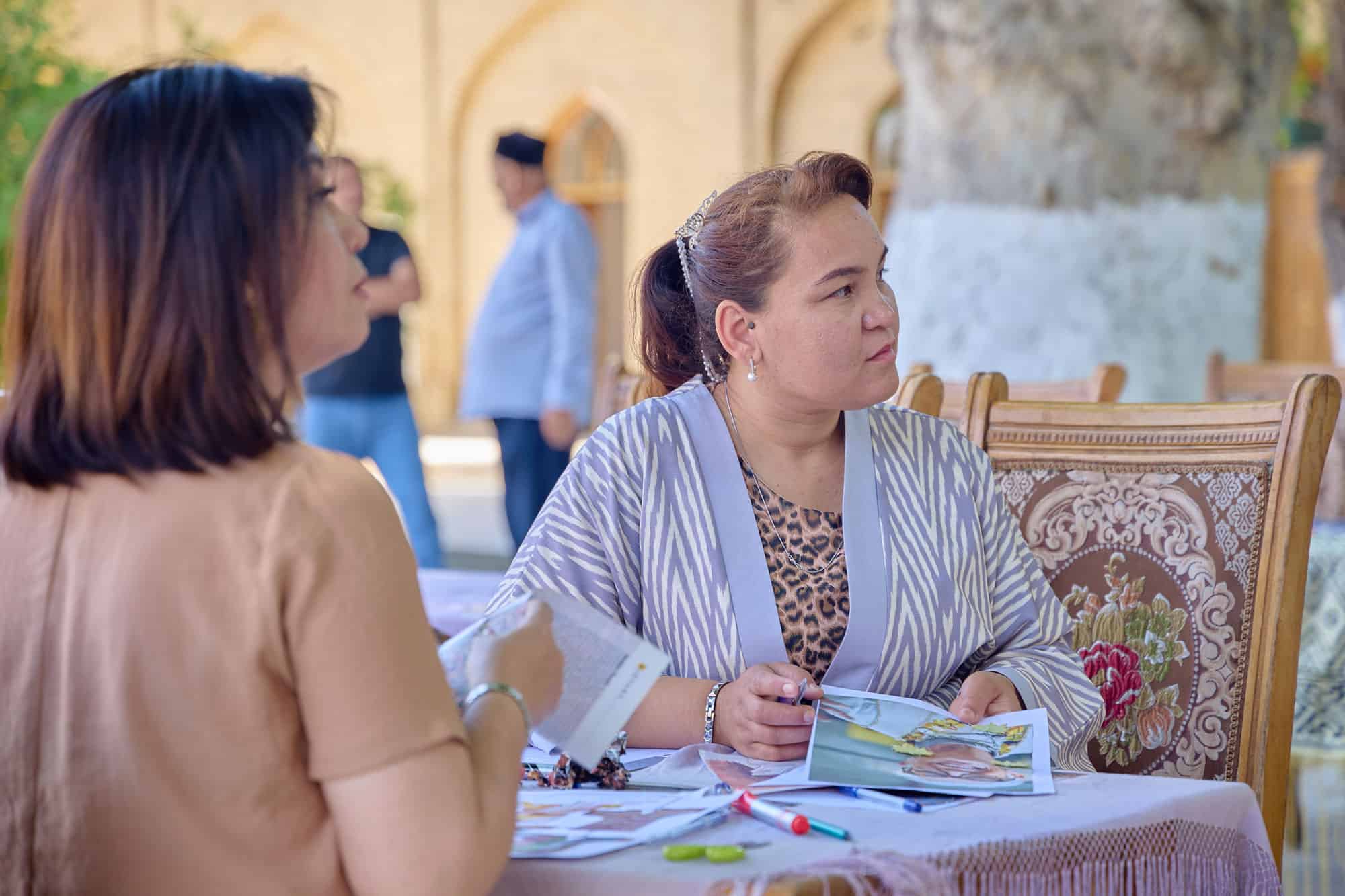 Rano Butaboyeva, jewellery artisan, Fergana Valley CTN Handicrafts Member