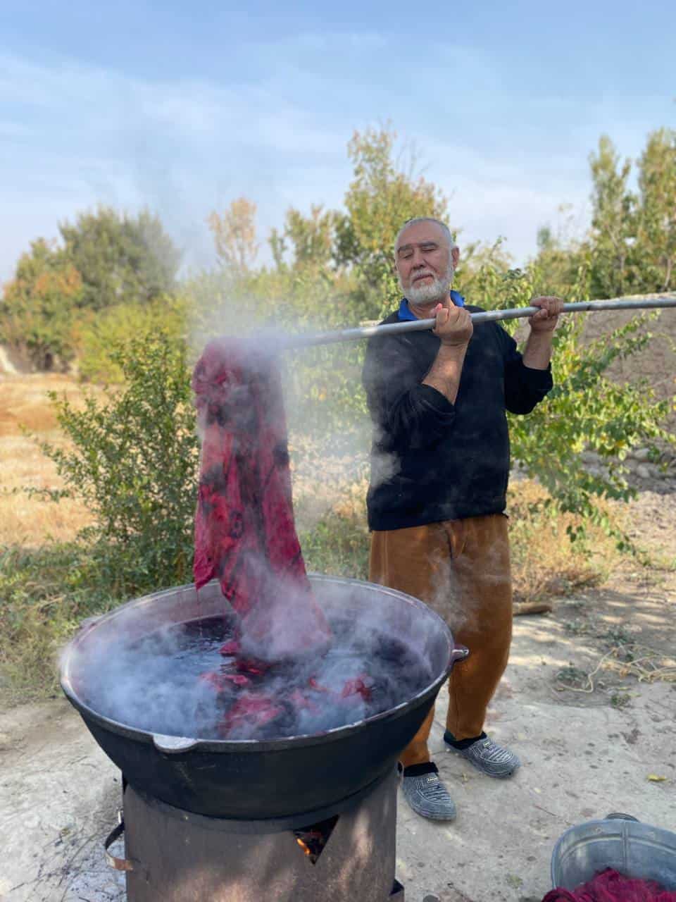 Zaynudinov Khayrutdin, master clothing designer in Kuvasoy, Fergana Region, Fergana Valley CTN Handicrafts Member