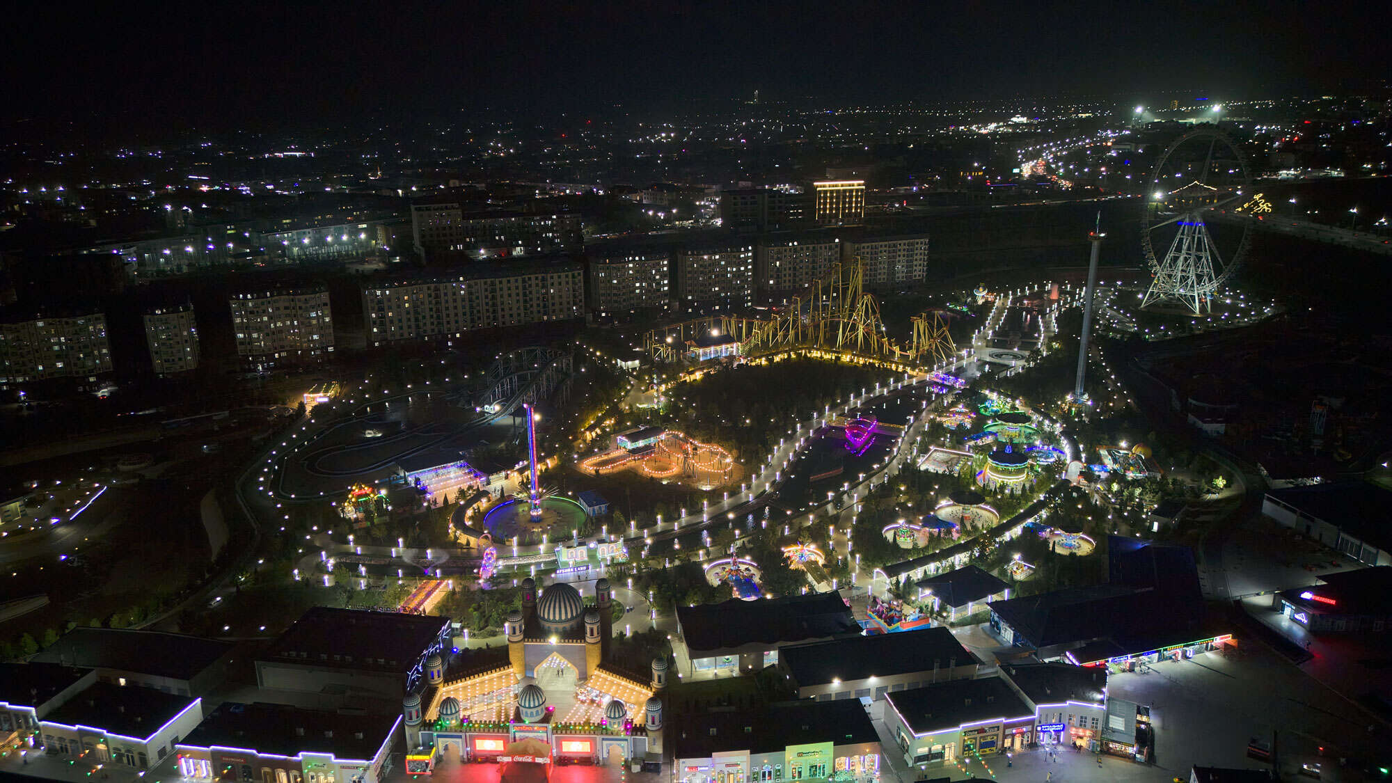 Legends Amusement Park in Namangan, Fergana Valley, Uzbekistan
