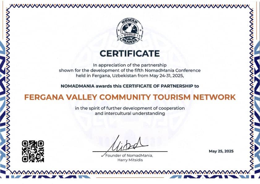 FerganaValley CTN partnership with Nomadmania2025