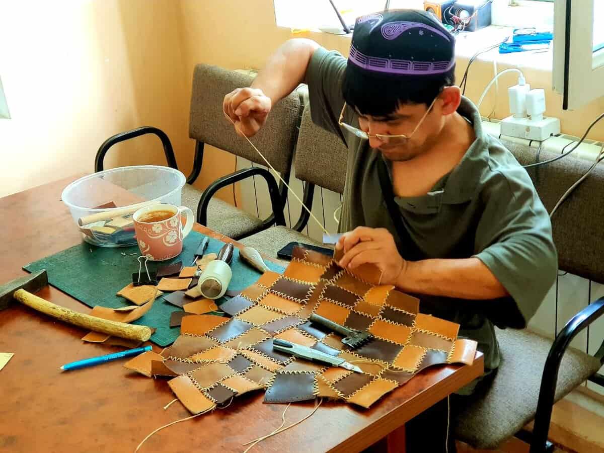 Elnur Leatherworks in Fergana, Uzbekistan
