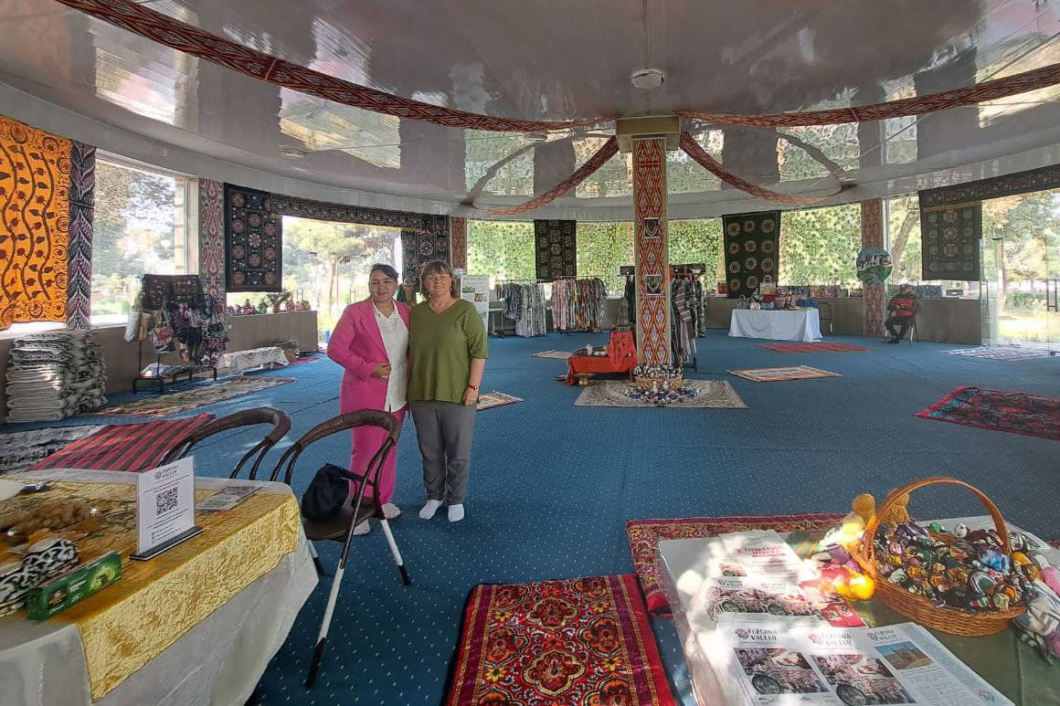 Kokand Craft House, a place to meet local artisans and shop for local handicrafts in Fergana Valley, Uzbekistan